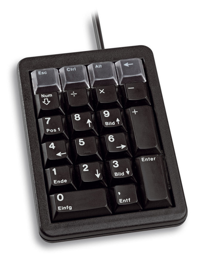 CHERRY G84-4700 – Tastatur, kabelgebunden (USB), mit Ziffernblock, schwarz – für Laptop und PC