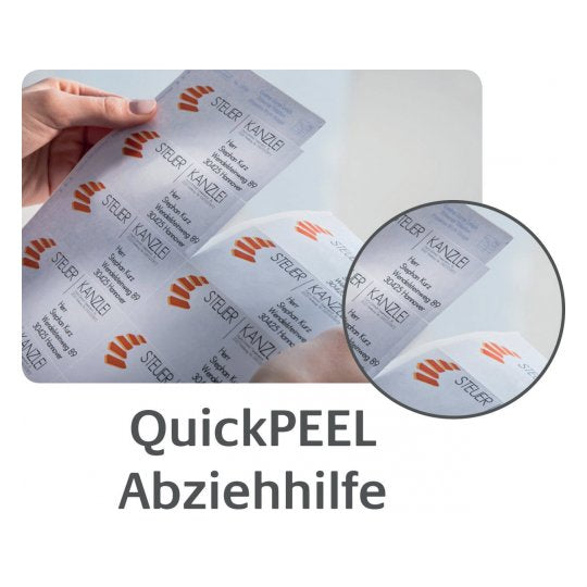 Avery Zweckform Adress-Etiketten – 96×50,8 mm, Abgerundete Ecken, 250 Stk, 25 Bogen, Polyester