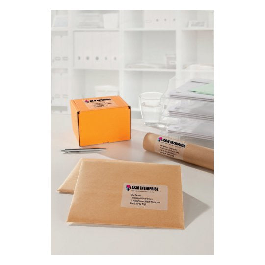 Avery Zweckform Adress-Etiketten – 96×50,8 mm, Abgerundete Ecken, 250 Stk, 25 Bogen, Polyester