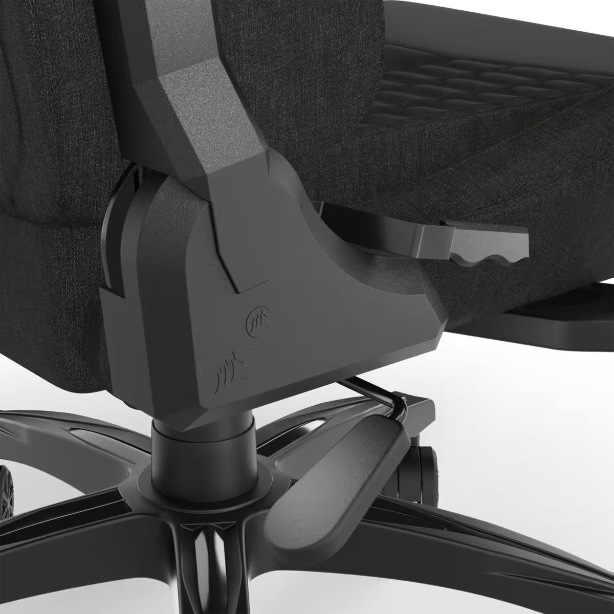 Corsair Gamingstuhl TC100 Relaxed – Sitzhöhe 45–53 cm, 120 kg, schwarz