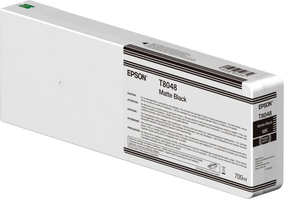Epson Tintenpatrone T804800, Schwarz, 700 ml, Original – für SureColor SC-P9000, SC-P8000, SC-P7000 und andere
