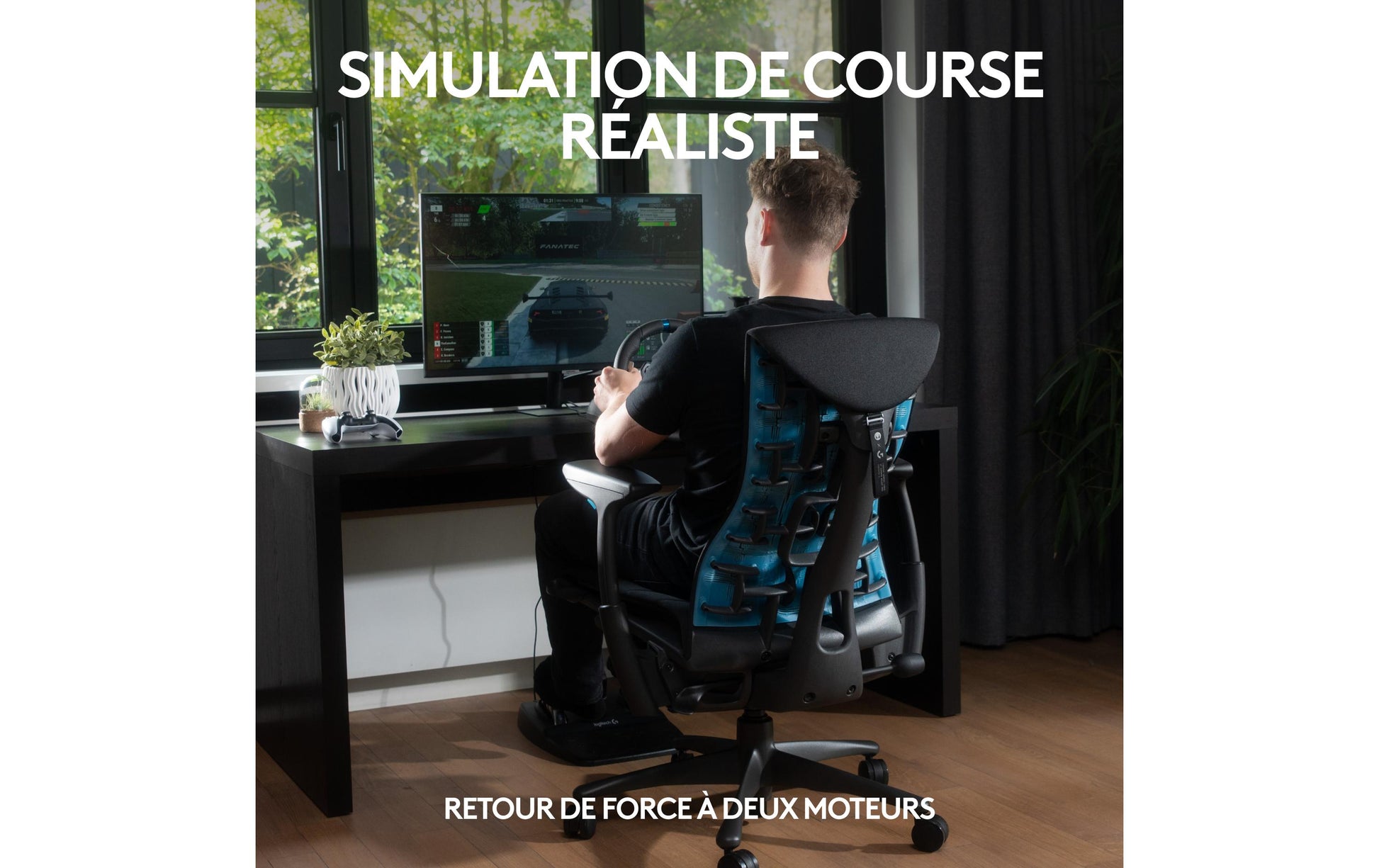 Logitech G G29 – Lenkrad + Pedale – USB (kabelgebunden), Force-Feedback, Schwarz – für PS5, PS4 & PC