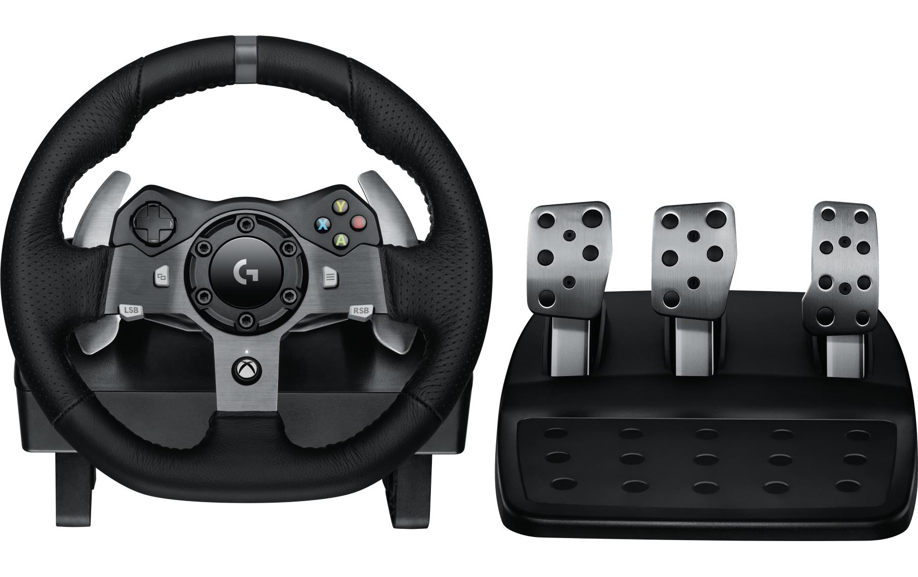 Logitech G G920 Driving Force – Lenkrad + Pedale – Kabelgebunden (USB‑A), Kraft-Rückmeldung, Schwarz