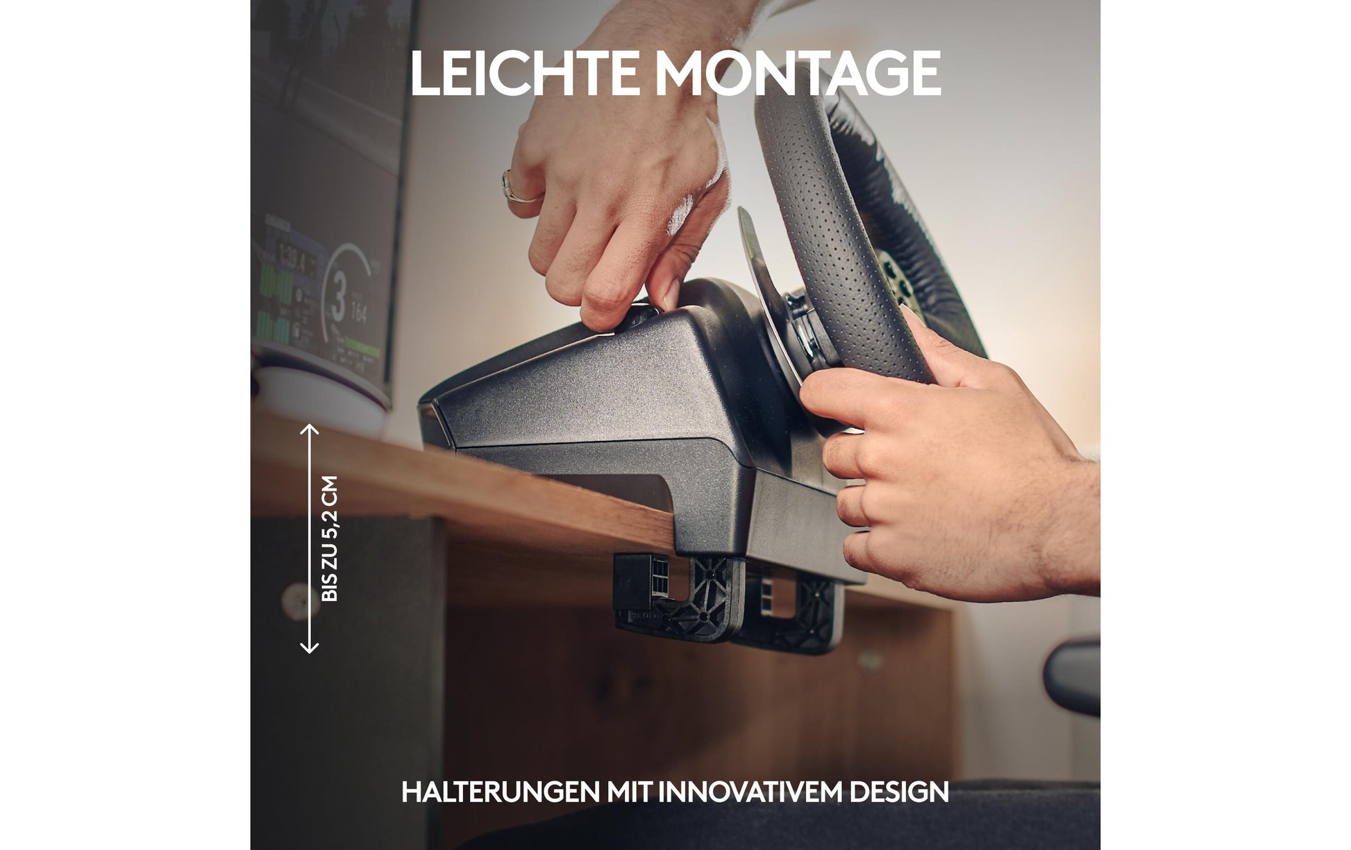 Logitech G G920 Driving Force – Lenkrad + Pedale – Kabelgebunden (USB‑A), Kraft-Rückmeldung, Schwarz