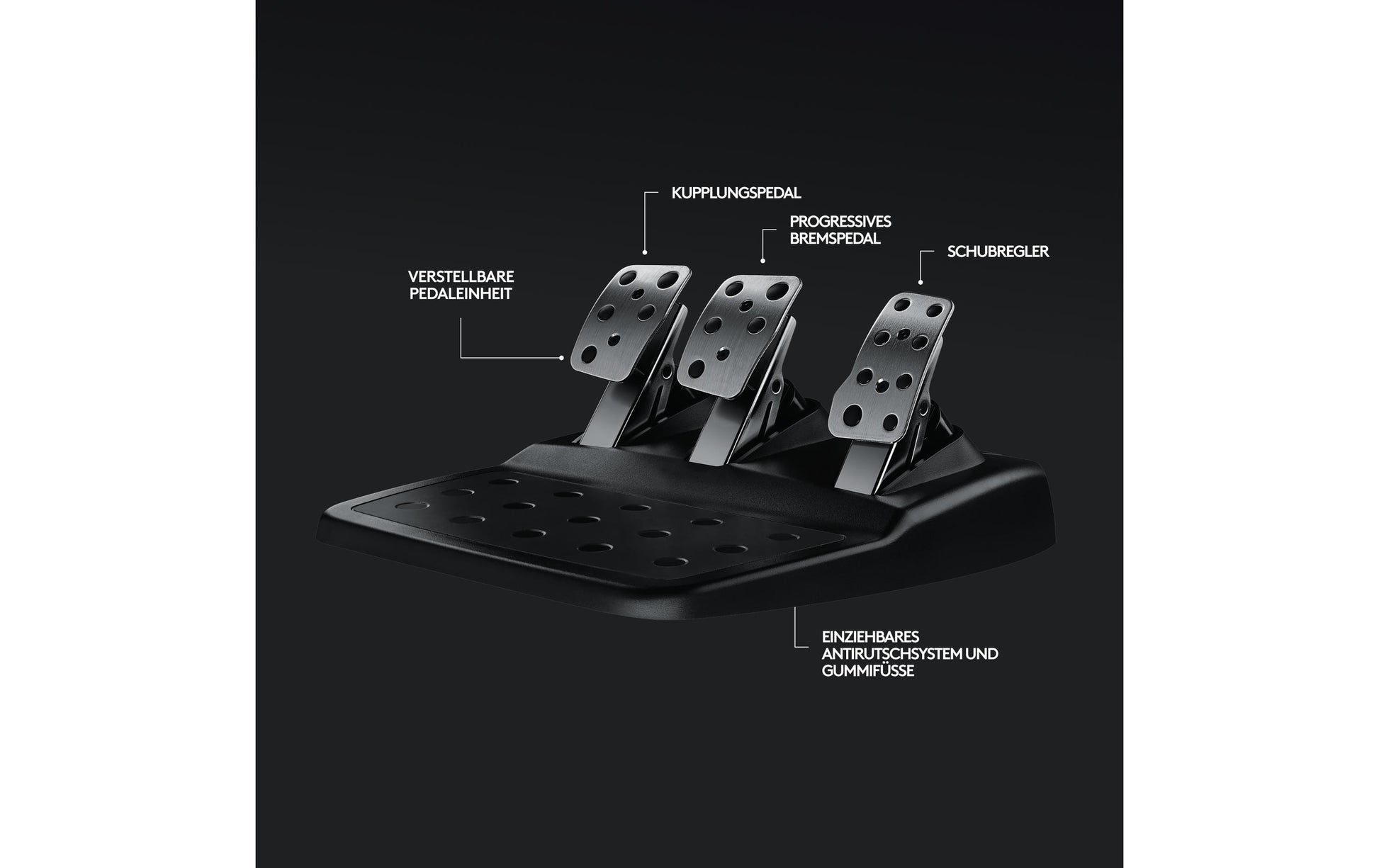Logitech G G920 Driving Force – Lenkrad + Pedale – Kabelgebunden (USB‑A), Kraft-Rückmeldung, Schwarz