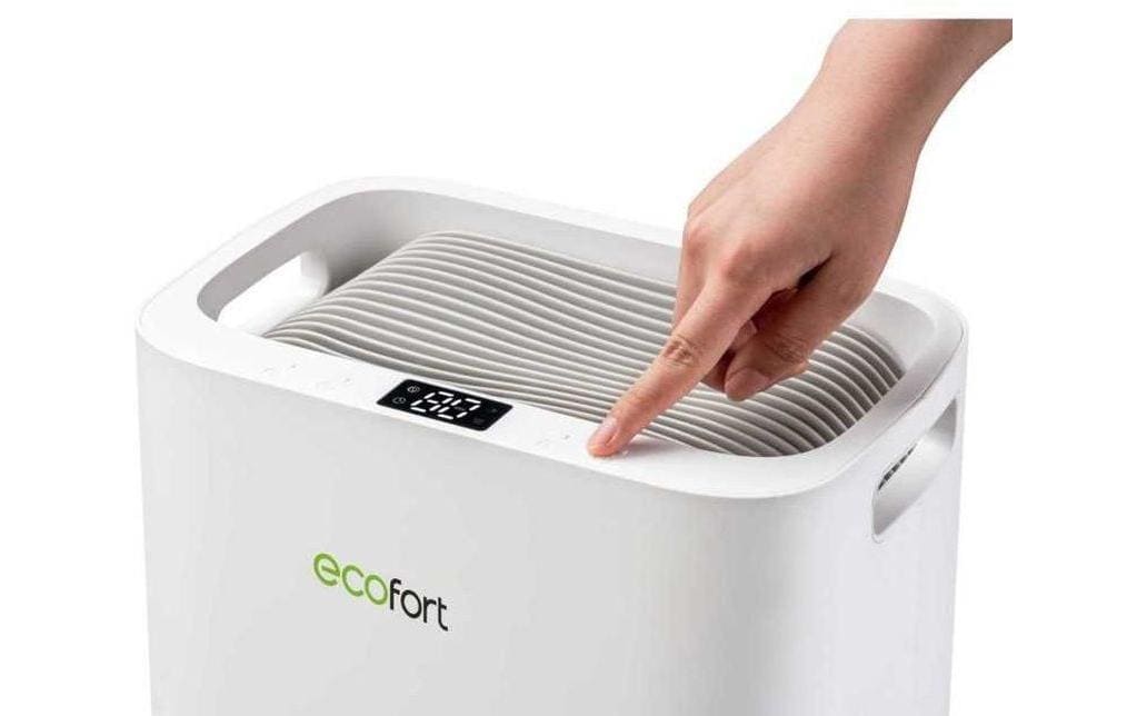 Ecofort Luftentfeuchter ecoQ DryAir 13L – 13 L/24 h, bis 30 m², Tank 2,3 l, Hygrostat