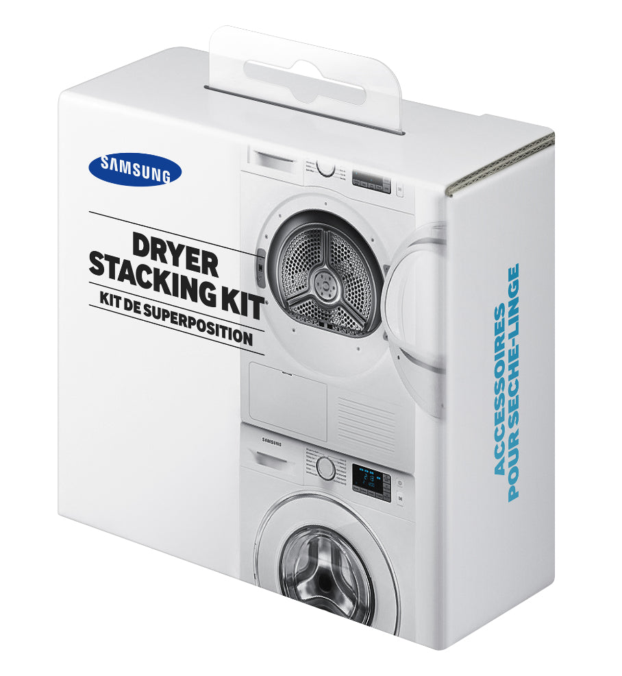 Samsung Verbindungsstück für Waschturm – Edelstahl – Weiss – 142 × 130 × 60 mm – für diverse Samsung-Modelle