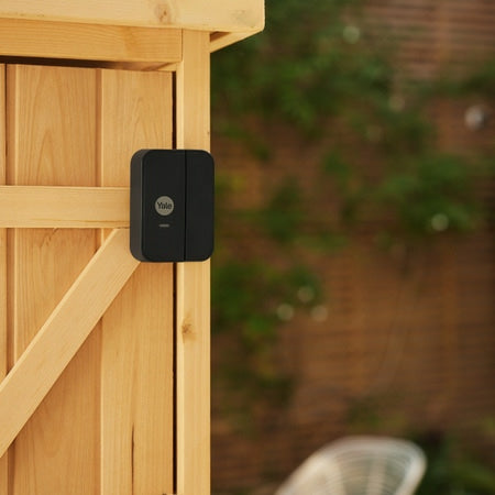 Yale AL-EDC-1A-G – Tür-/Fensterkontakt, Funk, CR123A – Schwarz, für Yale Smart Alarm