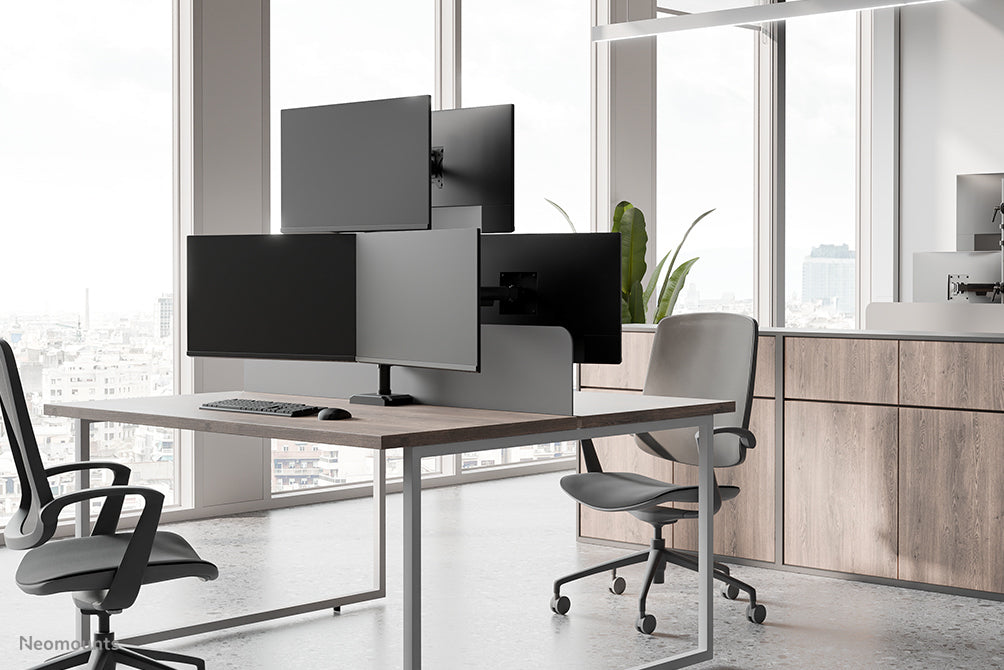 Neomounts DS60-600BL2-1 – Monitorarm Tischhalterung – 10–32" – bis 9 kg/Monitor – für VESA 75×75/100×100 mm
