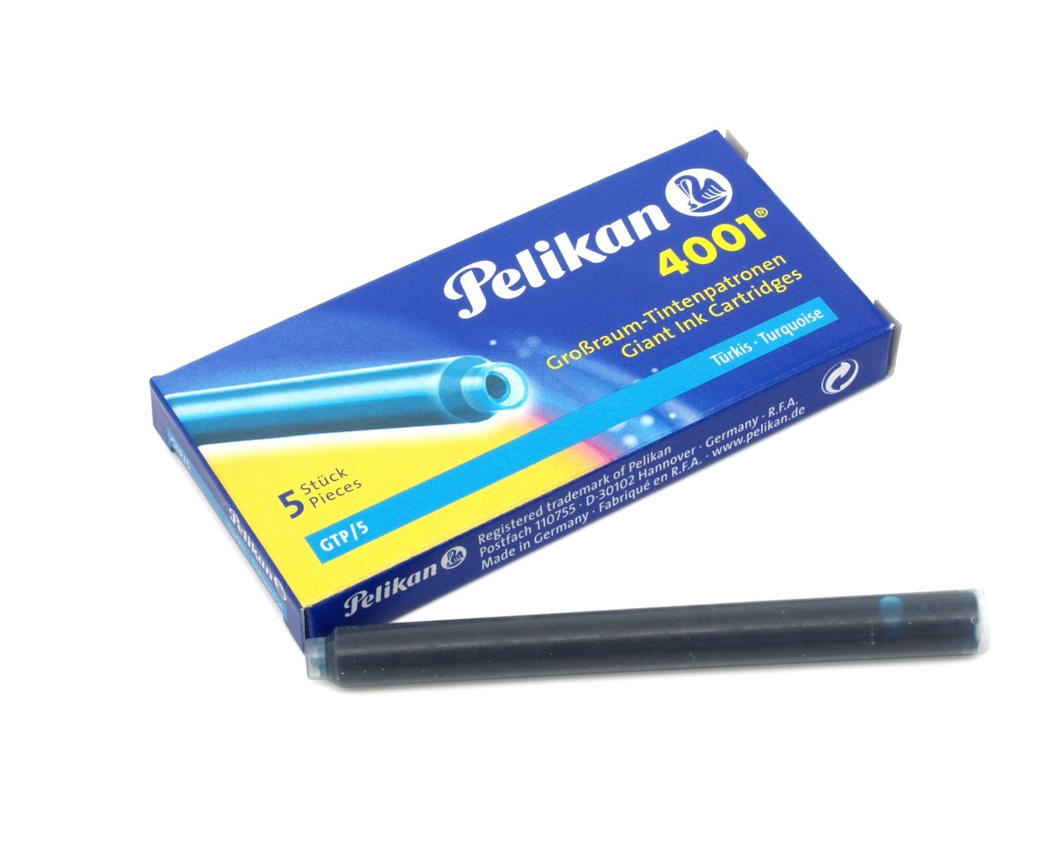 Pelikan 4001 Füllhalter-Patronen – Blau, 5er-Pack