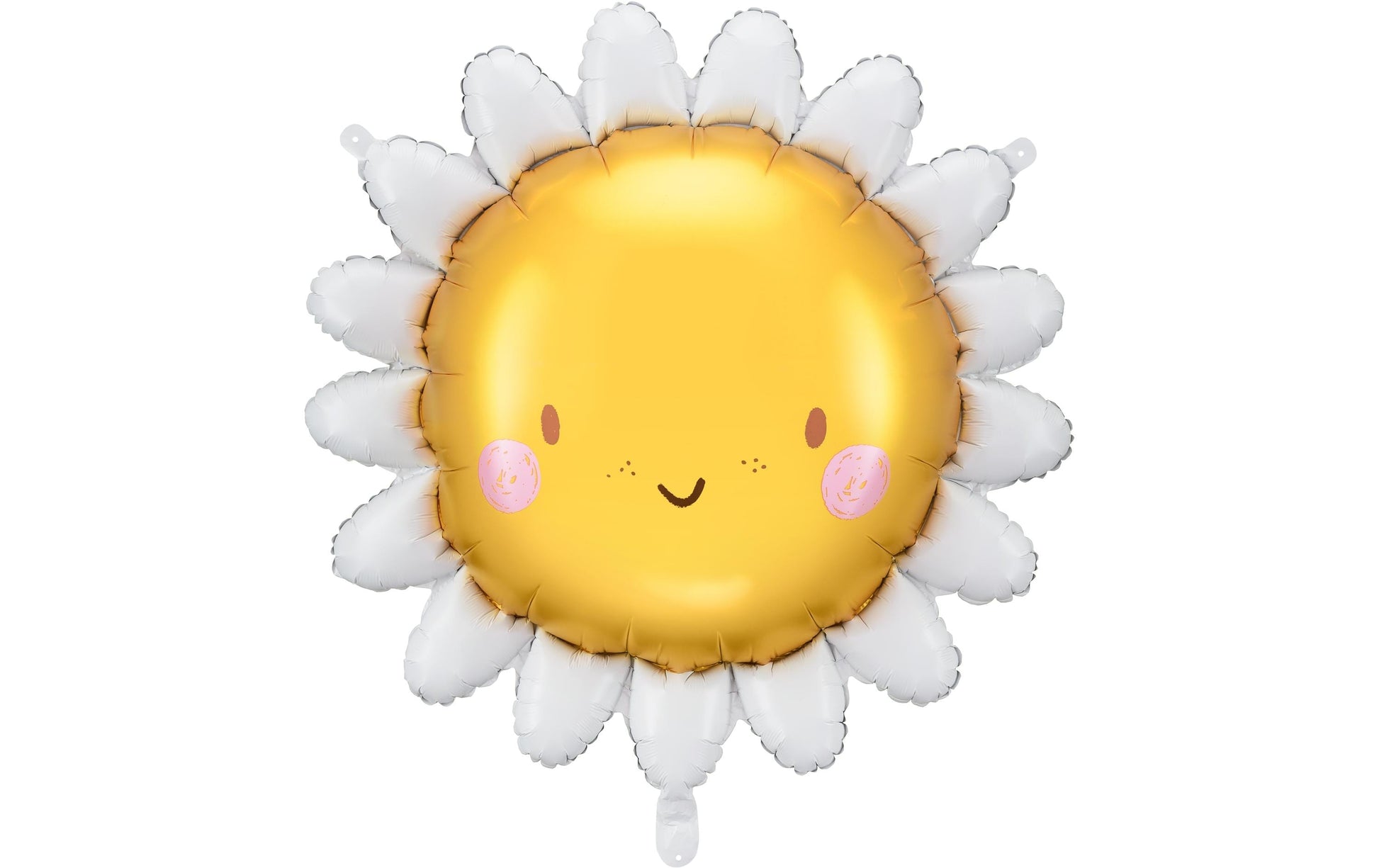 PartyDeco Folienballon Sonne – Ø 90 cm – Folie, Gelb