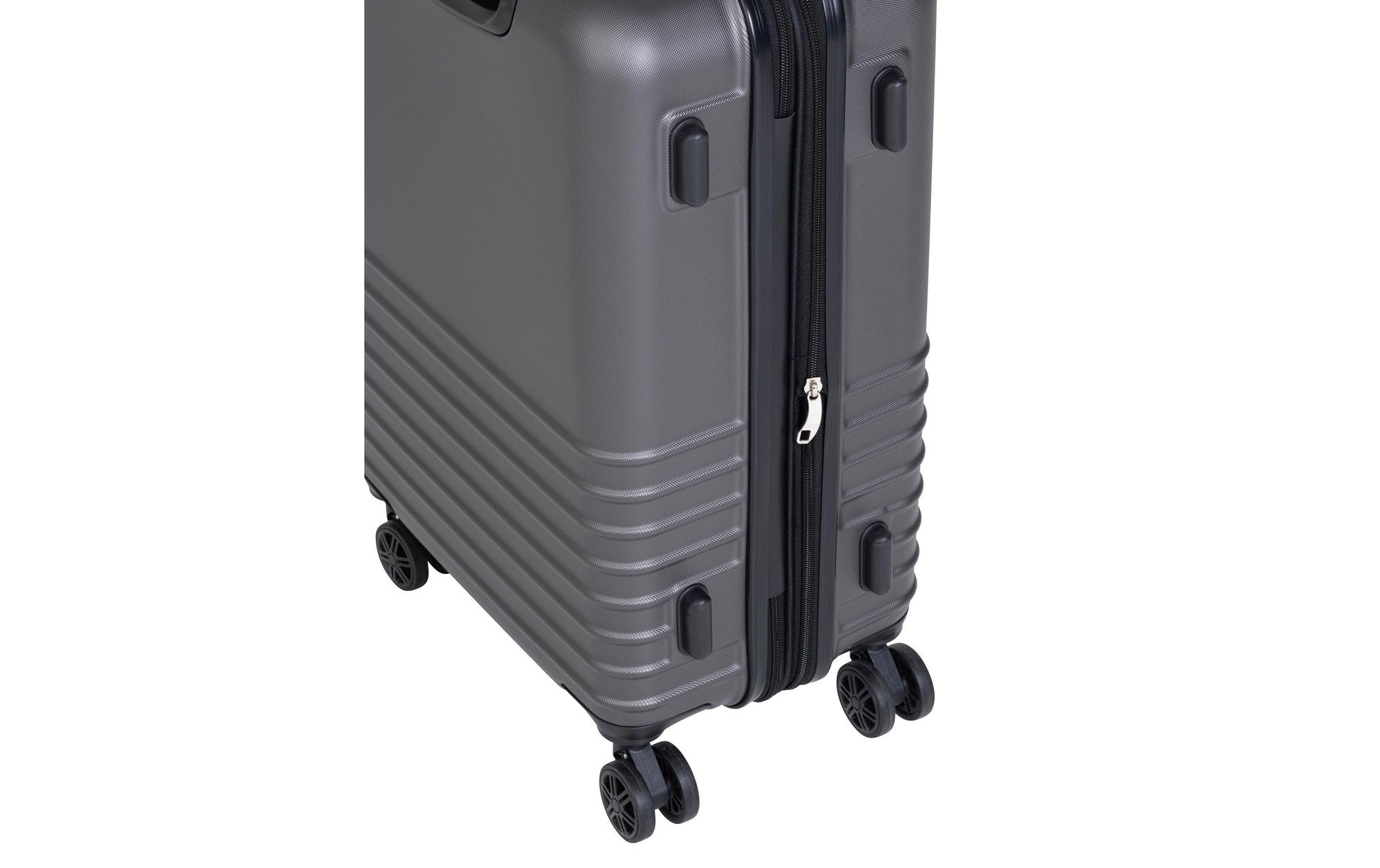 FTM Kofferset Explorer 2er-Set Handgepäck – Hartschale, 4 Rollen, Dunkelgrau