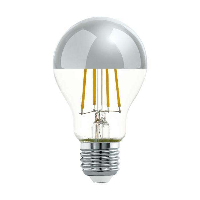 EGLO Leuchtmittel E27 A60 – Warmweiss 2700 K, 806 lm, 7,3 W – IP20 – 1 Stk. – Transparent, Glas