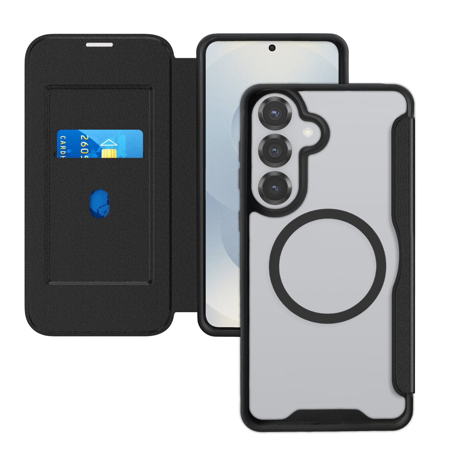 4smarts Urban Pro Folio – für Samsung Galaxy S26, MagSafe, PU, Schwarz