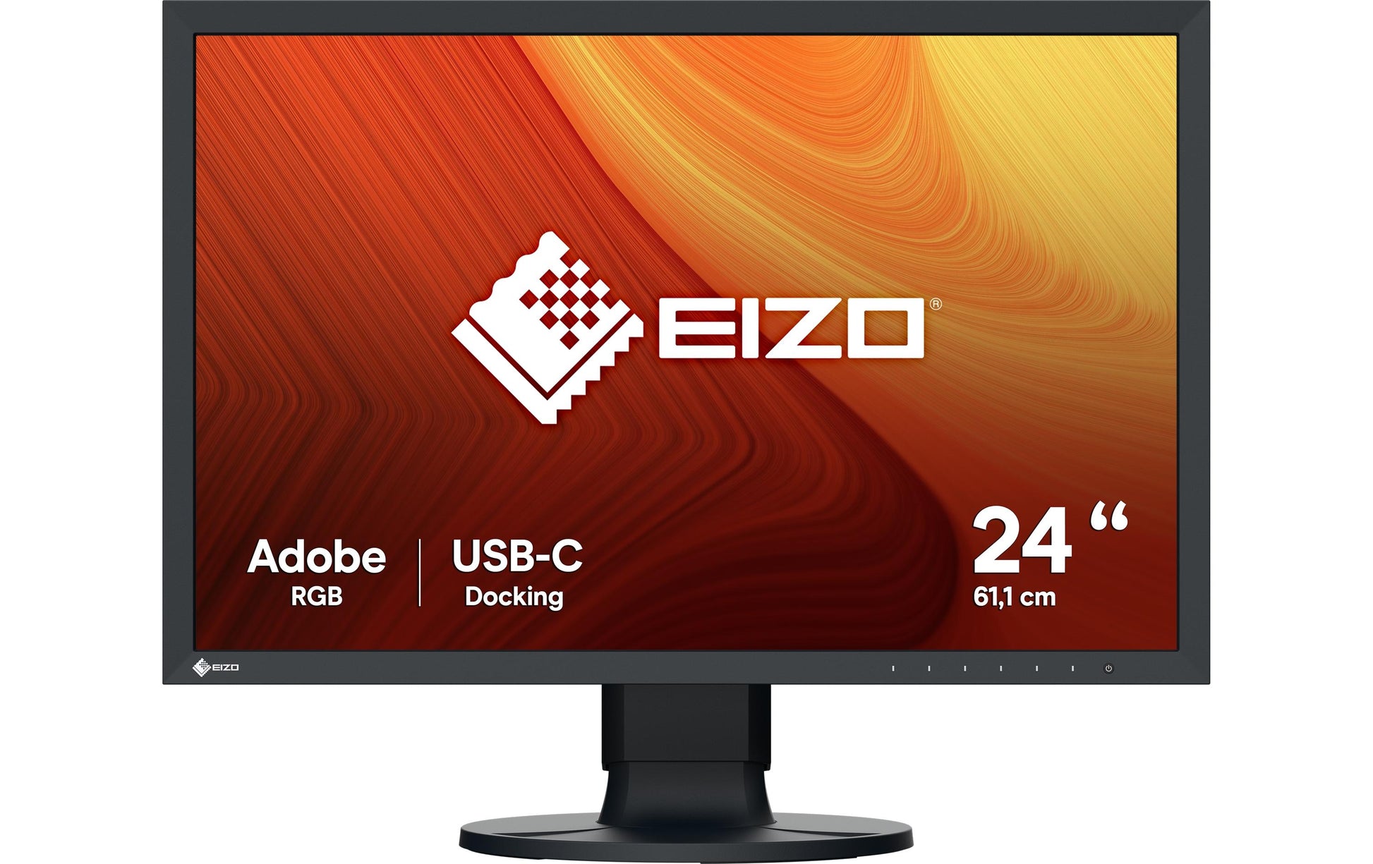 EIZO ColorEdge CS2400S – Monitor, 24,1", IPS, 60 Hz, 410 cd/m², USB-C, KVM, VESA 100 × 100, Schwarz