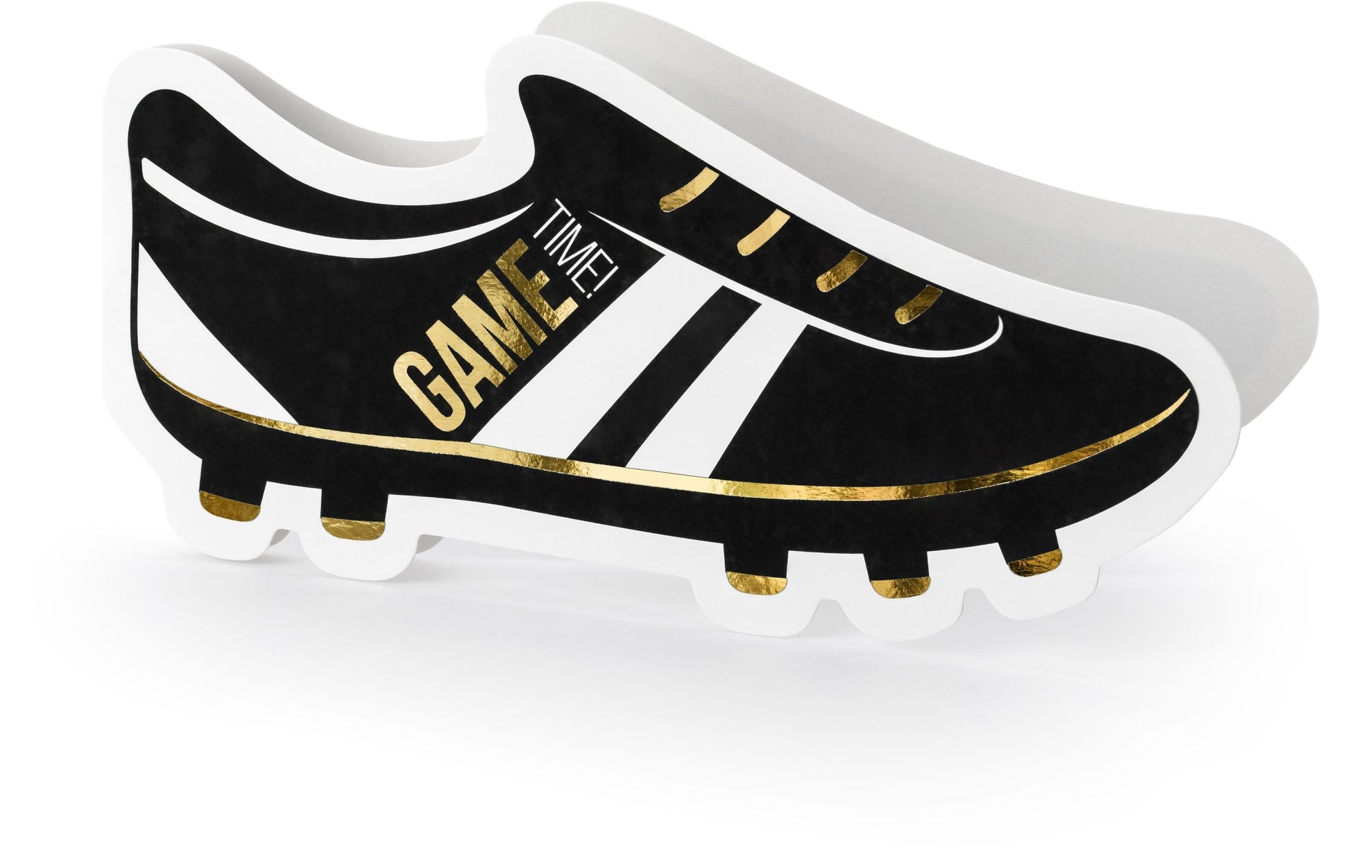 PartyDeco Einladungskarten – 190 × 90 mm, mit Couvert, Fussball, mehrfarbig – 6 Stk