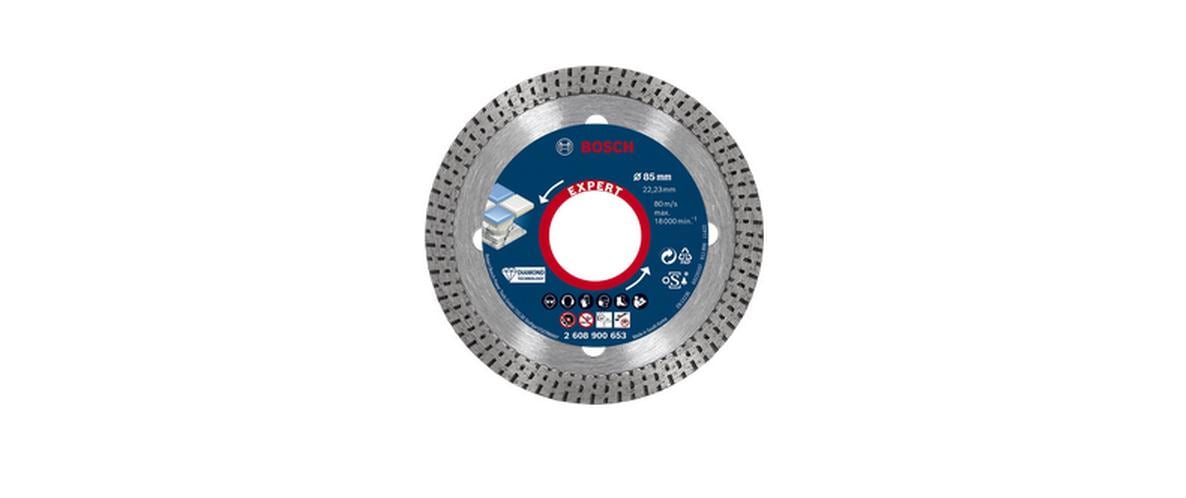 Bosch Expert HardCeramic Diamanttrennscheibe 125 × 22,2 × 1,4 mm – für Fliesen & Hartkeramik – 1 Stk