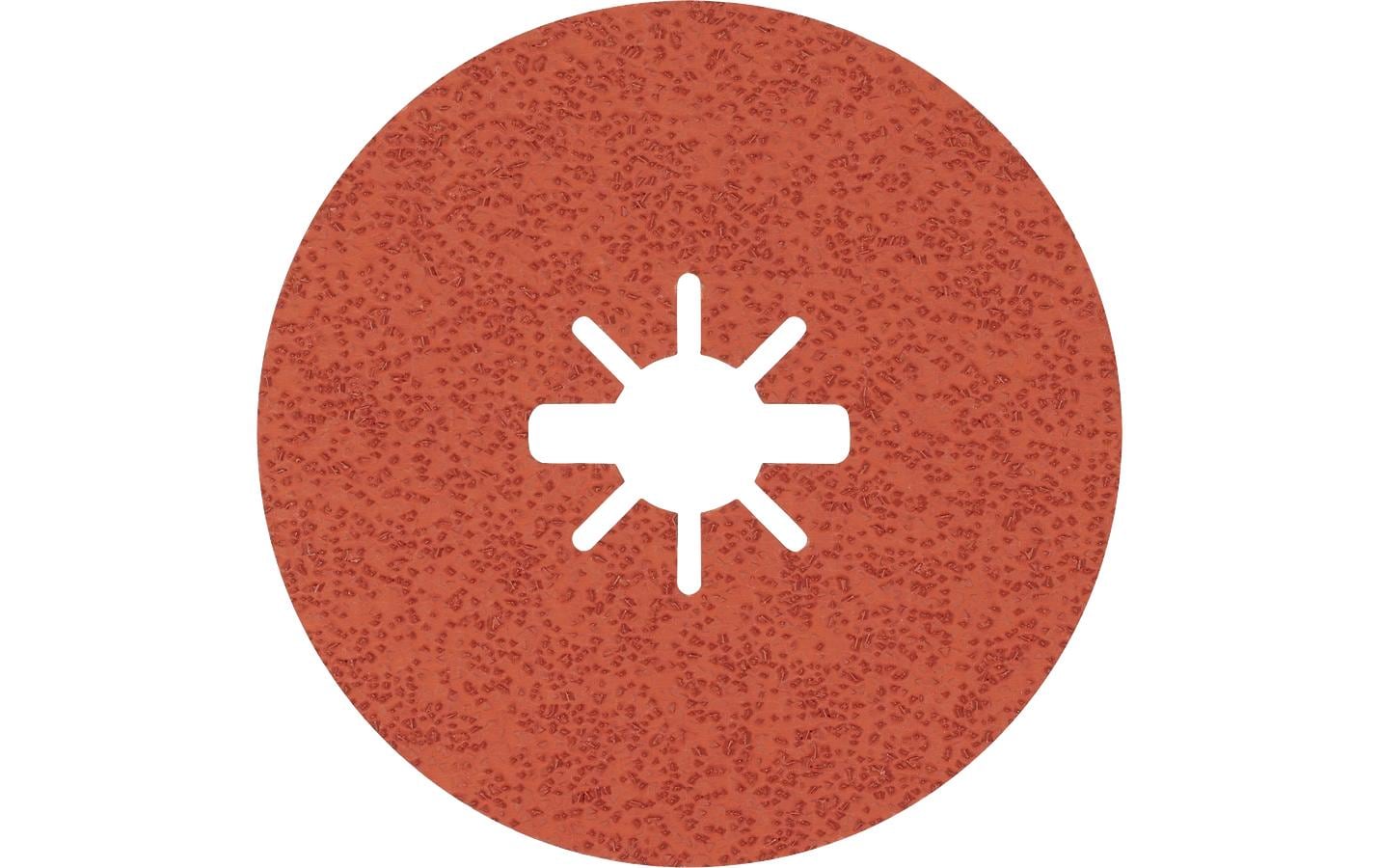 Bosch Fiberschleifscheibe, EXPERT R782 X-LOCK, 125 mm × 22,2 mm, orange, 25 Stk.