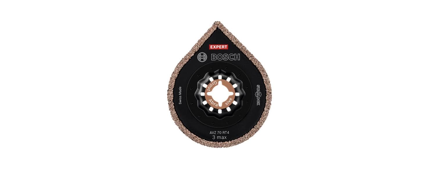 Bosch Schleifblatt, EXPERT 3 max AVZ 70 RT4, 70 mm, schwarz, grau