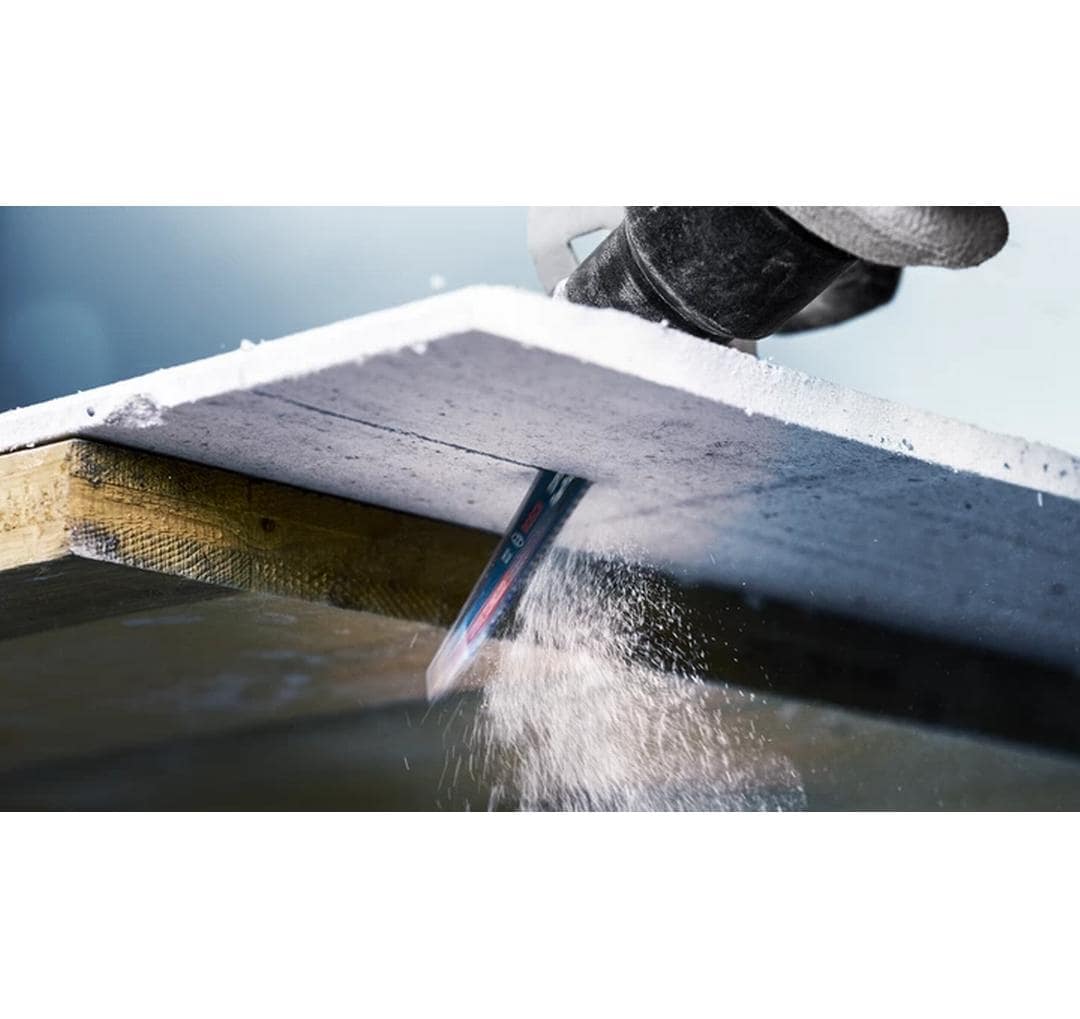 Bosch EXPERT S 641 HM Säbelsägeblatt 100 mm TCT – für Porenbeton, Zementfaser-Paneel, Gipskarton