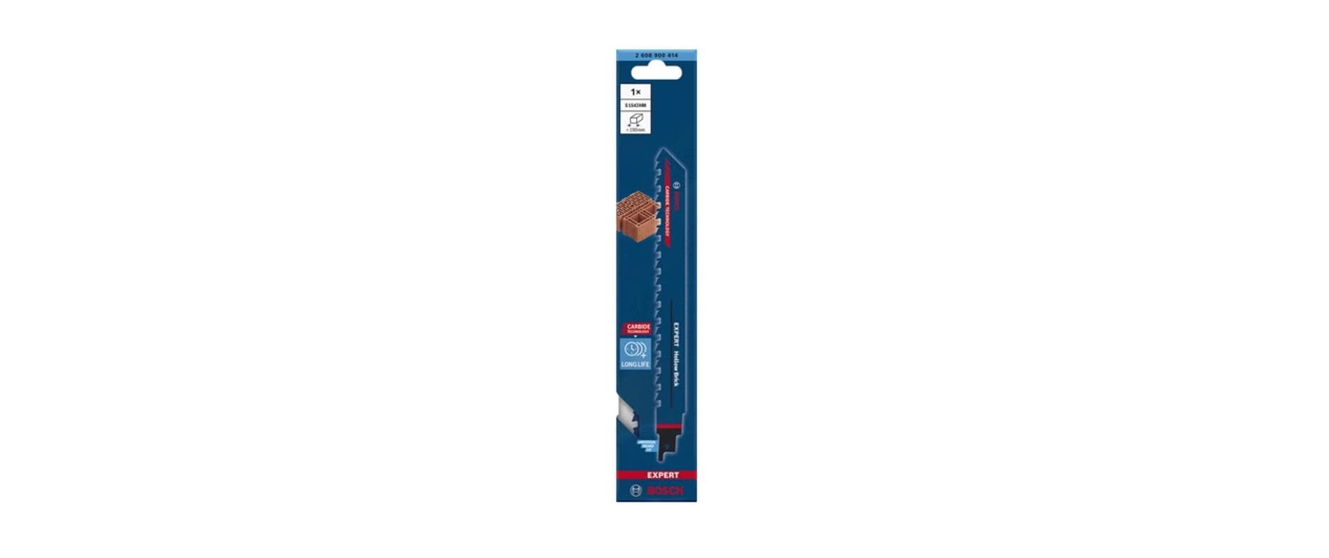 Bosch EXPERT Säbelsägeblatt 190 mm Hartmetall – für Mauerwerk & Beton – 1 Stk