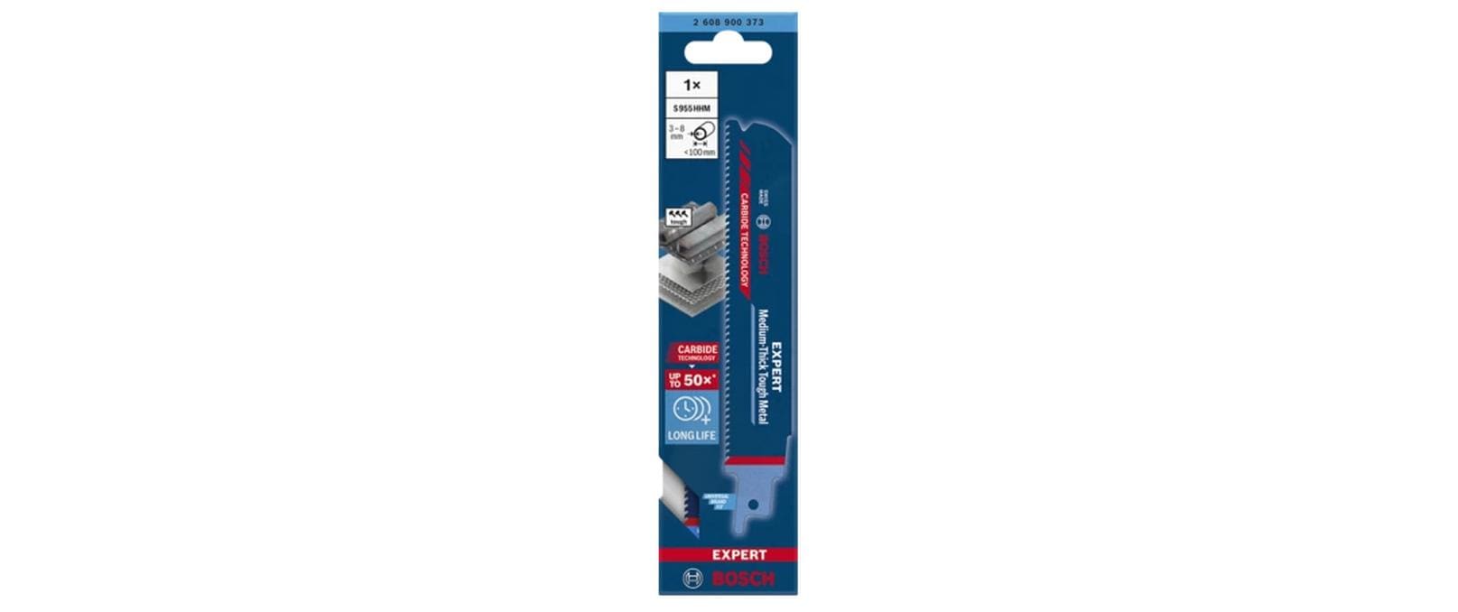 Bosch EXPERT Säbelsägeblatt 150 × 2,5 mm Hartmetall – für Metall – 1 Stk