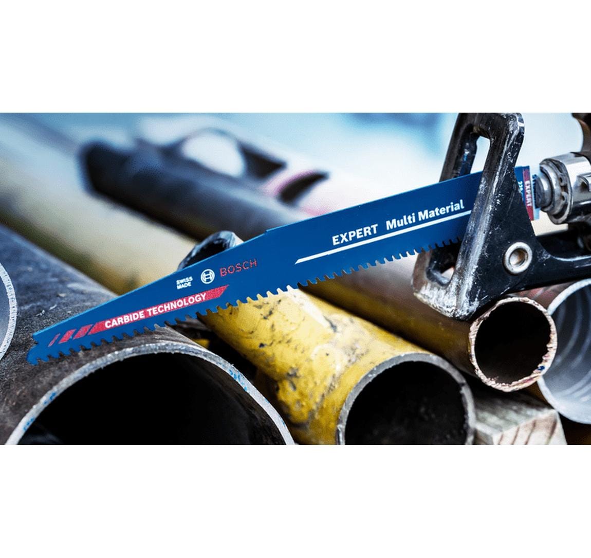 Bosch EXPERT Multi Material Säbelsägeblatt 100 mm Hartmetall – für Metall, Holz, Kunststoff – 1 Stk