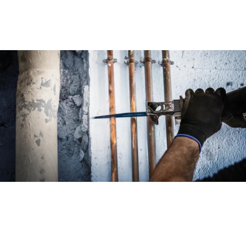 Bosch Säbelsägeblatt 300 mm Hartmetall – für Bauholz mit Nägeln, glasfaserverstärkter Kunststoff, Kunststoff