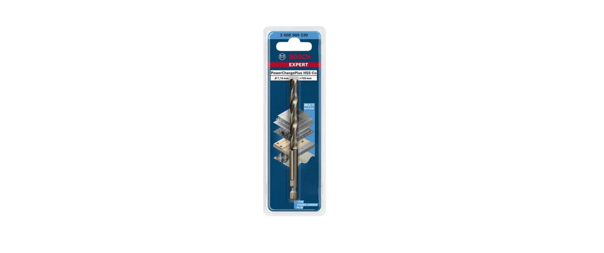 Bosch EXPERT Power Change Plus Zentrierbohrer 7,15 × 105 mm HSS-Co Sechskantschaft – für Metall & Holz