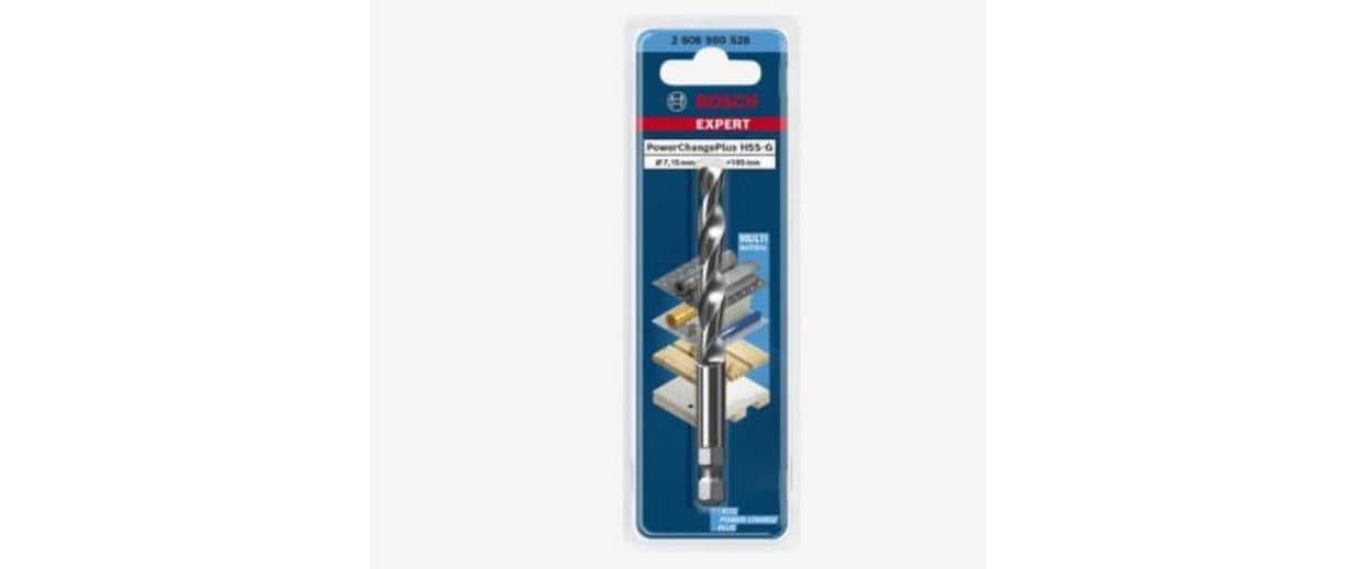 Bosch EXPERT Zentrierbohrer 7,15 × 105 mm HSS Sechskantschaft – für Metall, Kunststoff, Holz