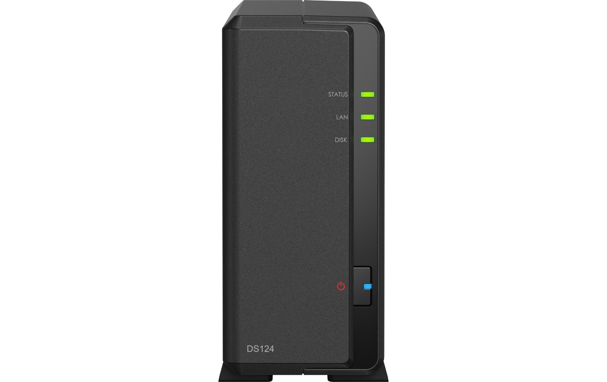Synology DS124 – 1-Bay Desktop NAS – Realtek RTD1619B 1,7 GHz, 1 GB RAM, 1GbE, DSM