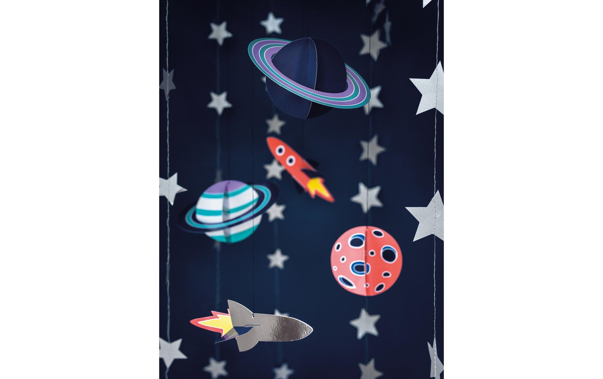 PartyDeco Hängedekoration Kosmos – Mehrfarbig – Papier – 5 Stk