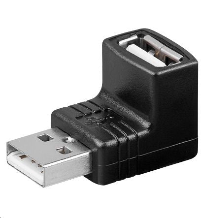 Microconnect USB-Adapter USB-A auf USB-A – Abgewinkelt – Schwarz