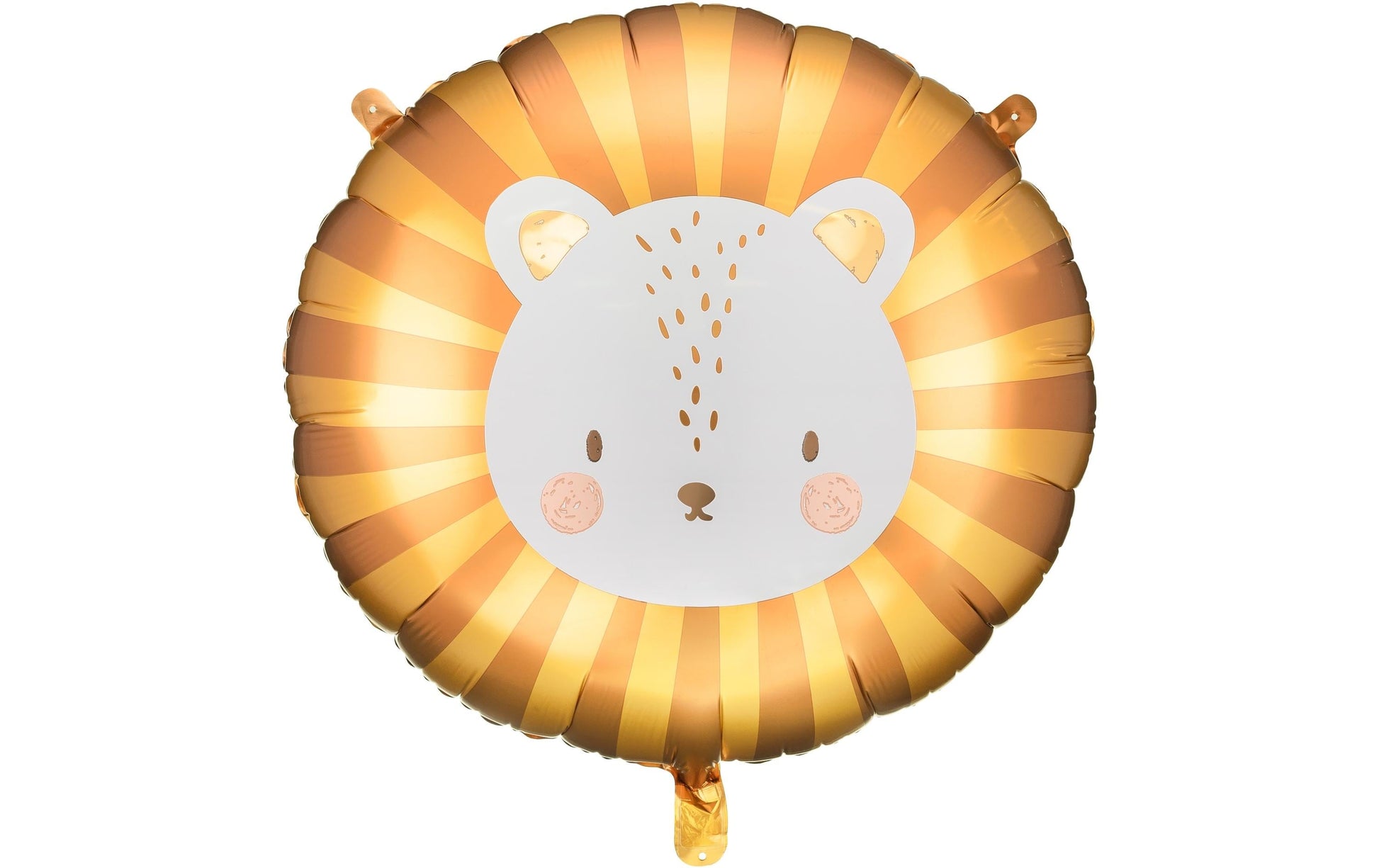 PartyDeco Folienballon Löwe – Gelb – 70 × 67 cm – 1 Stk