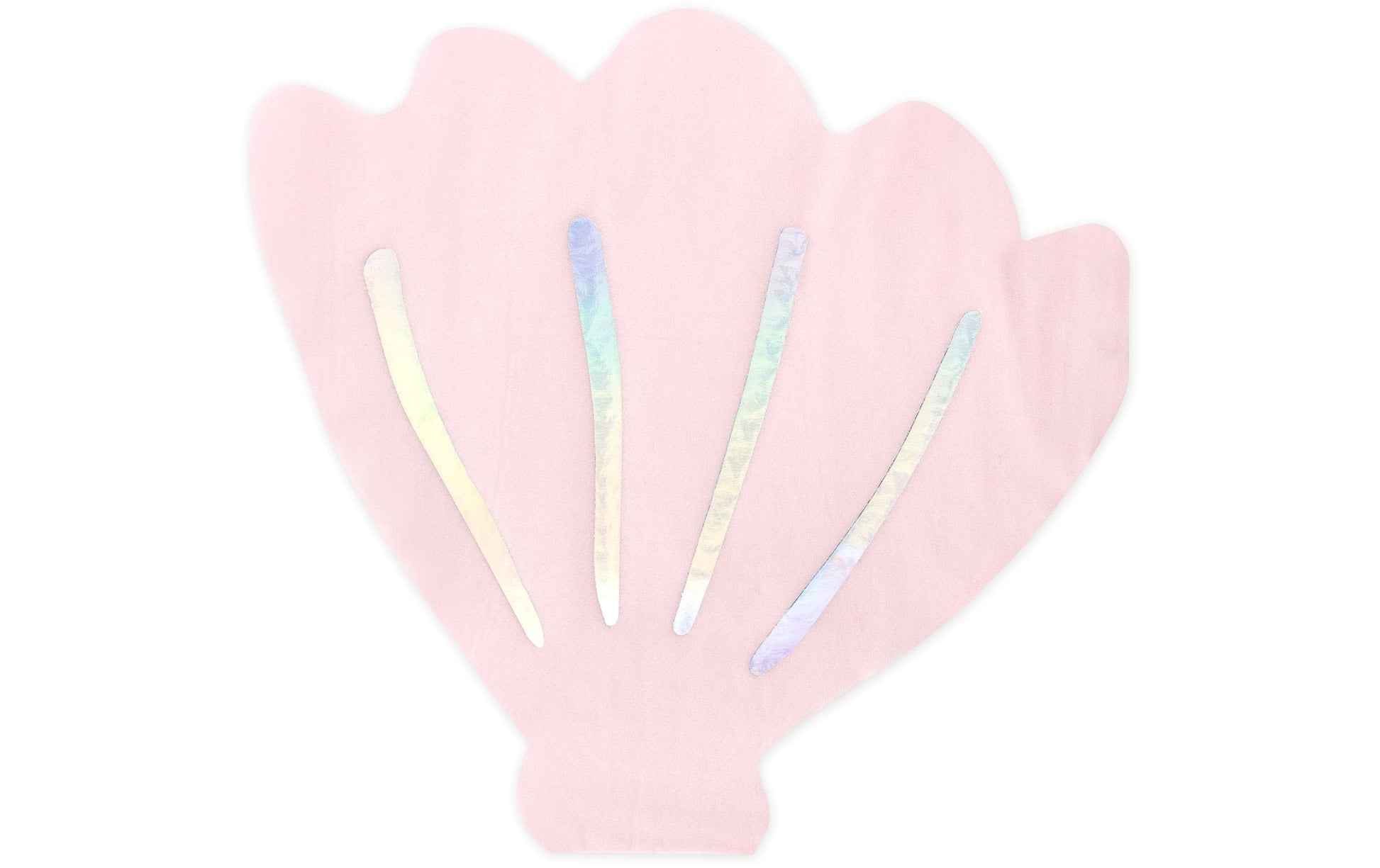 PartyDeco Servietten Muschel, 13 × 12,5 cm, rosa – 20 Stk.