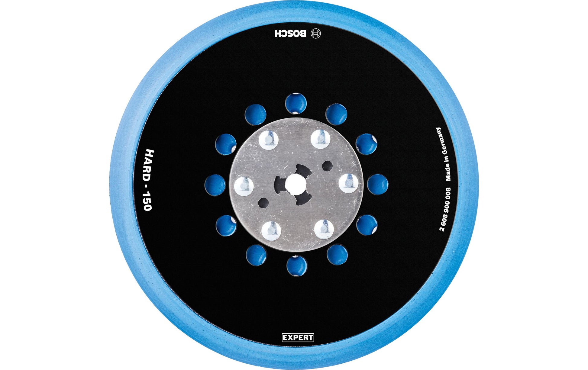 Bosch Stützteller, Multihole, EXPERT, 150 mm, schwarz, blau