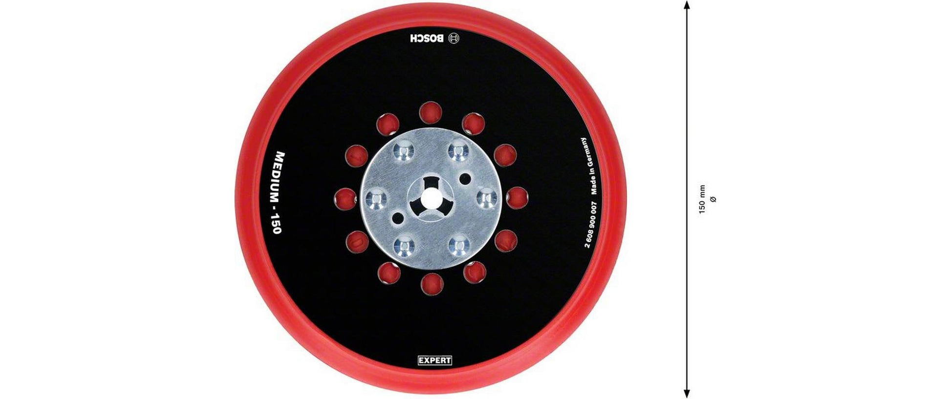 Bosch EXPERT Stützteller 150 mm – für Universal – 1 Stk – mit mittlerem Loch