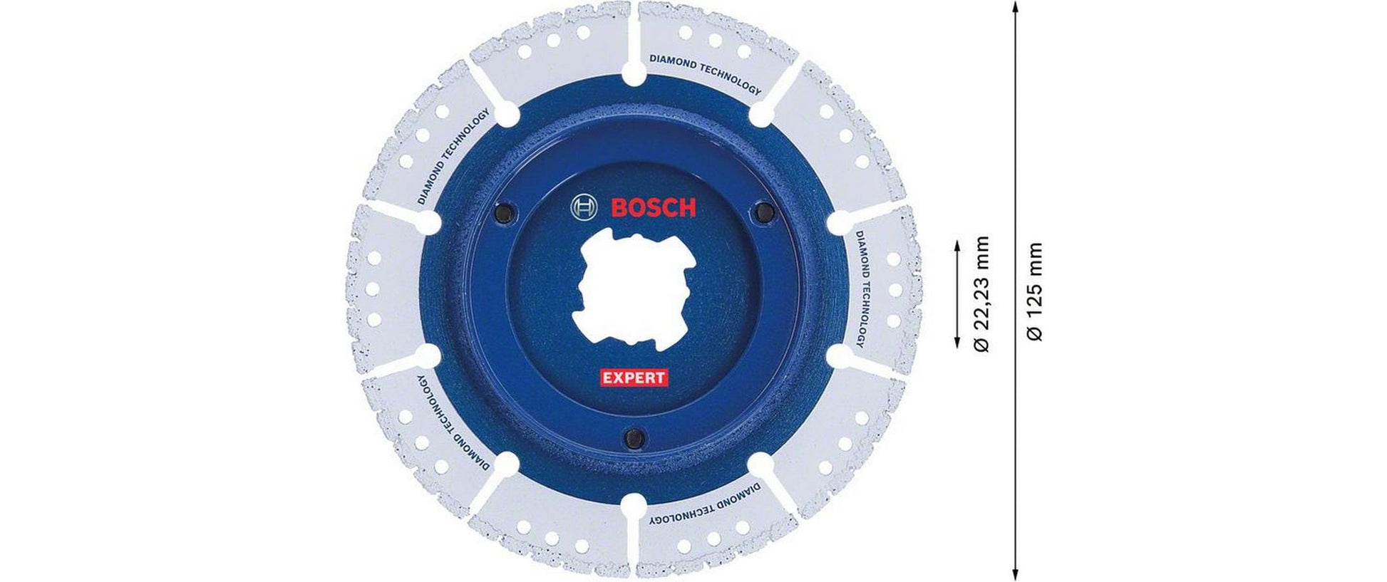 Bosch Diamanttrennscheibe, EXPERT, 125 mm, blau, grau