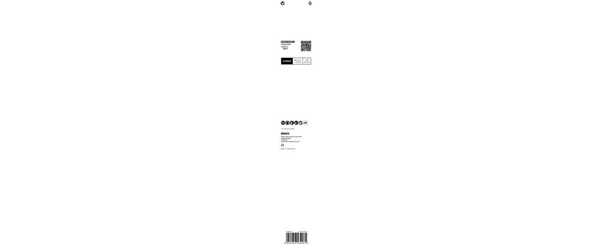 Bosch EXPERT Tough Wood Stichsägeblatt 300 × 8 mm Hartmetall – für Holz