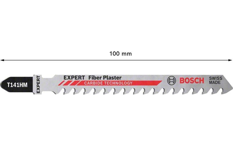 Bosch Professionelles Stichsägeblatt 100 mm Hartmetall – für Faserzement, GFK, Gipskarton – 3 Stk