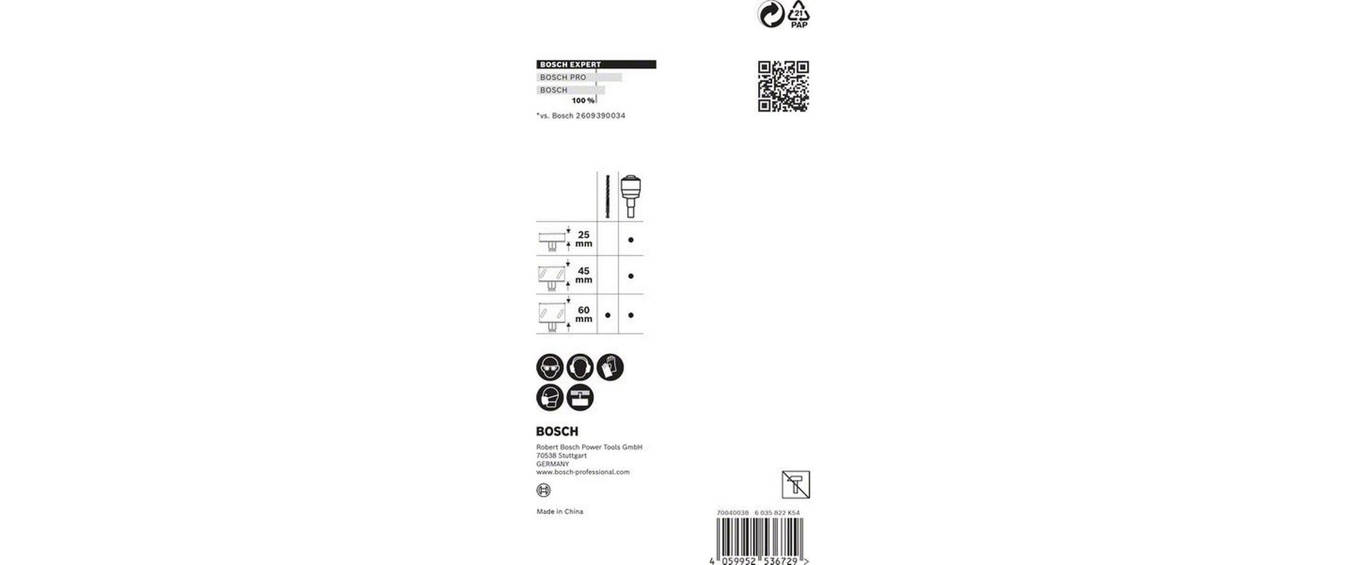 Bosch Professioneller Zentrierbohrer 8,5 × 105 mm TCT – für Mauerwerk & Beton, Metall, Kunststoff – 2 Stk