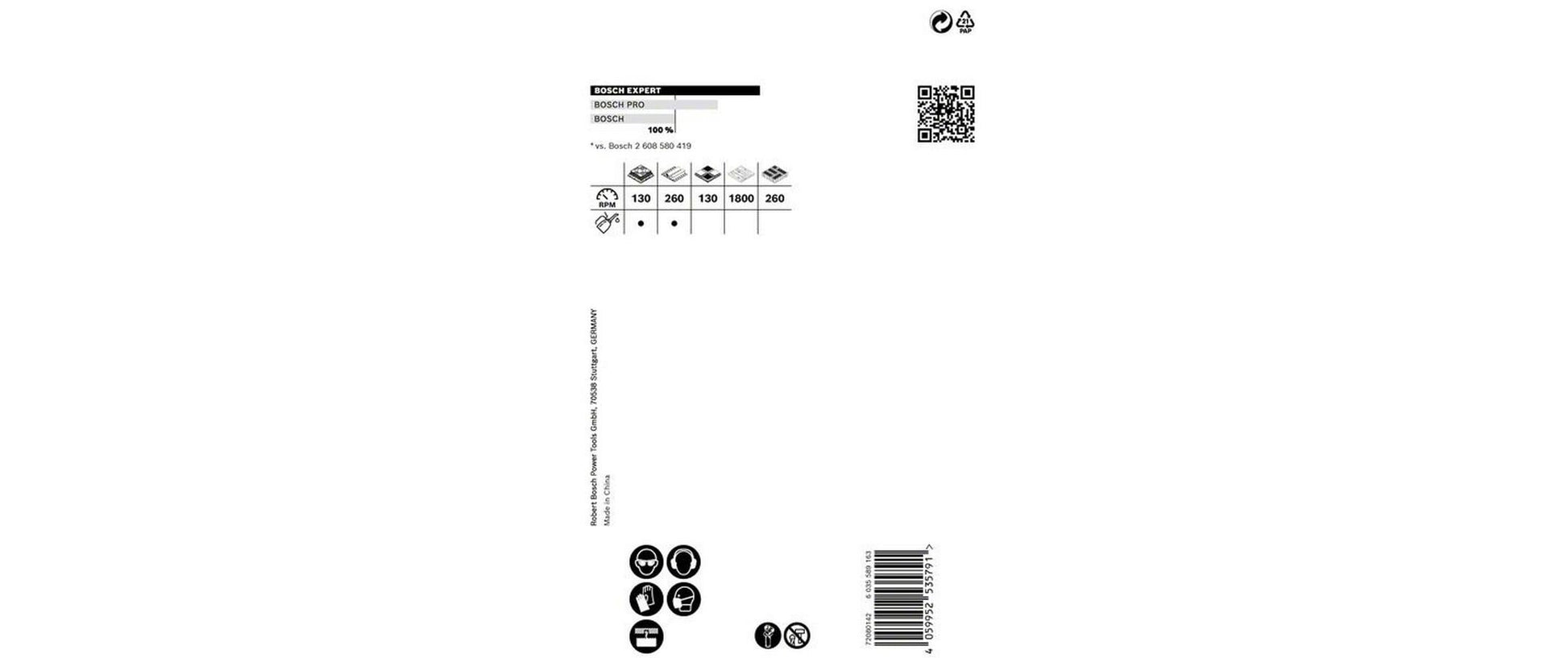 Bosch EXPERT Tough Material Lochsäge 68 × 60 mm – 1 Stk – für Fliesen, Mauerwerk & Beton, Metall u. a.
