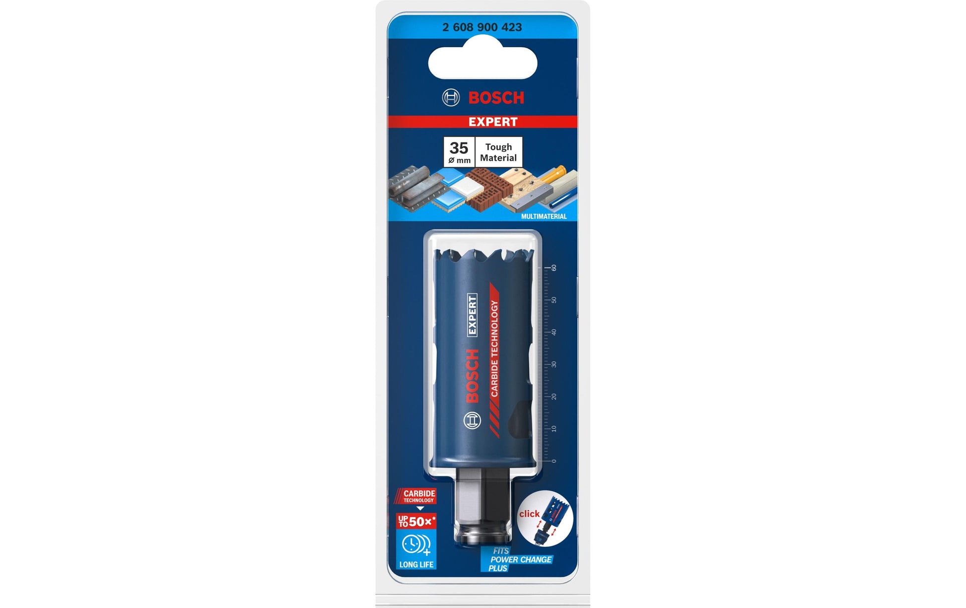 Bosch Lochsäge, EXPERT Tough Material, 35 mm, blau