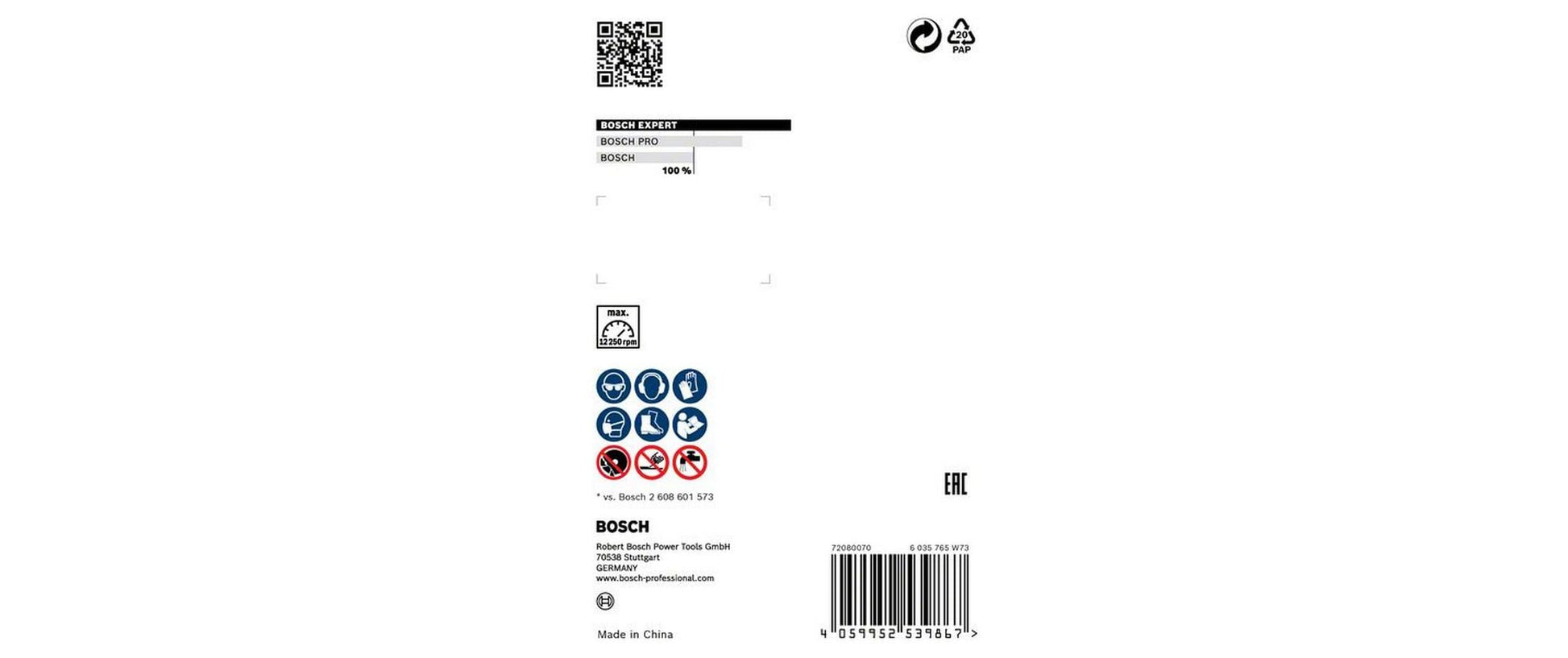 Bosch Diamanttopfscheibe, 125 mm, blau