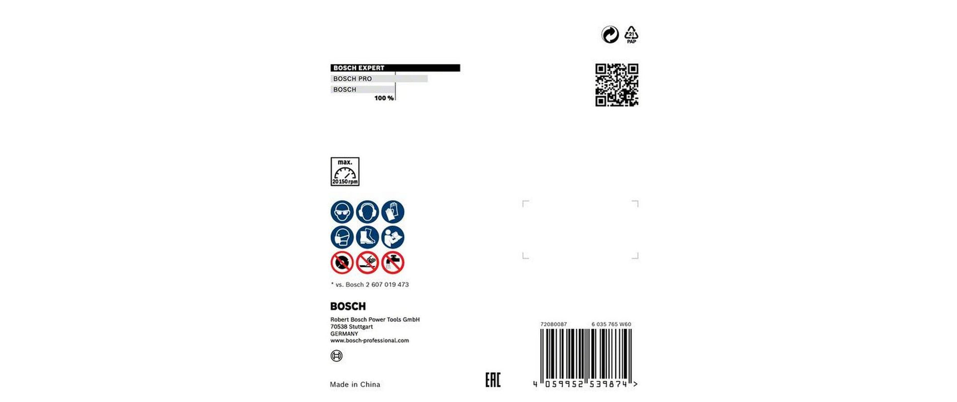 Bosch Diamanttrennscheibe, EXPERT HardCeramic, 76 mm