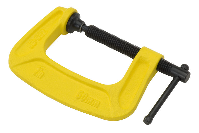 Stanley Maxsteel C-Zwinge – Spannweite 75 mm, Schliesskraft 680 kg, Backenhöhe 57 mm, mit T-Griff