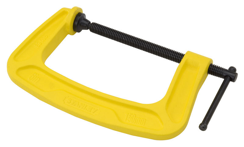 Stanley Maxsteel C-Zwinge – Spannweite 75 mm, Schliesskraft 680 kg, Backenhöhe 57 mm, mit T-Griff