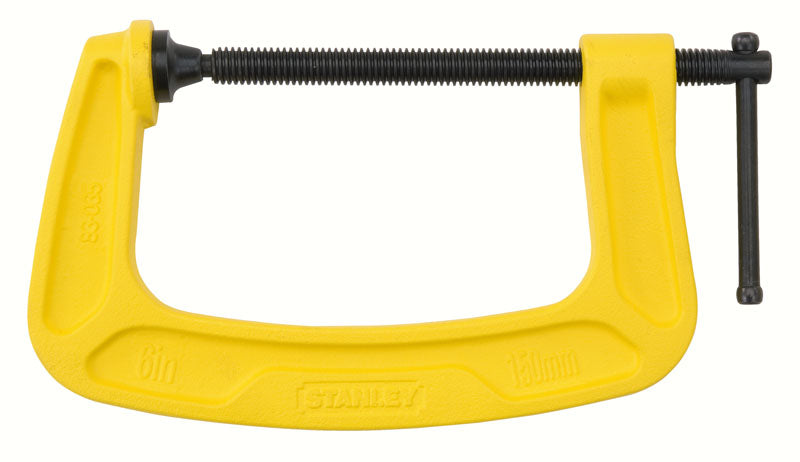 Stanley Maxsteel C-Zwinge – Spannweite 75 mm, Schliesskraft 680 kg, Backenhöhe 57 mm, mit T-Griff