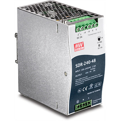 Trendnet TI-S24048 Hutschienen-Netzteil 240 W – aktive PFC, Schutzfunktionen – für PoE-Geräte (Switches, Kameras)