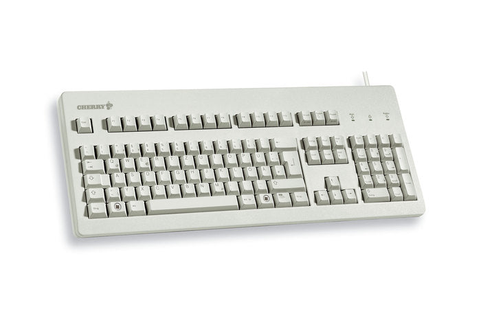 CHERRY G80-3000 – Tastatur, kabelgebunden (USB), US-Layout (EN), Fullsize (mit Ziffernblock) – für Windows
